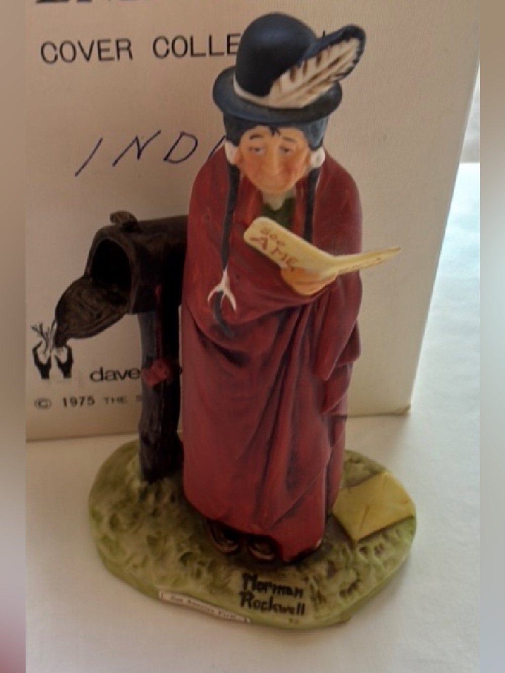 Norman Rockwell Dave Grossman  Native American Figurine